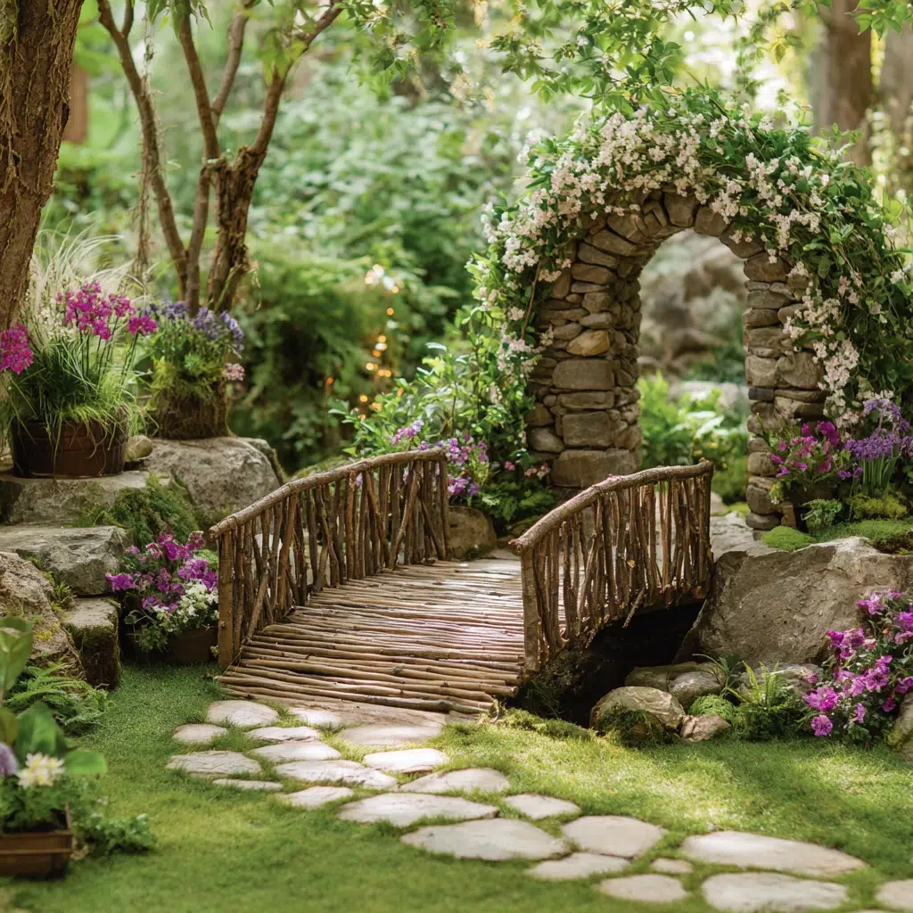 How To Create a Magical DIY Fairy Garden for Your Backyard: Building Bridges and Arches