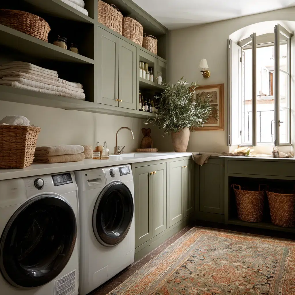 Stunning Italian Laundry Room Ideas: Choose a Warm, Inviting Paint Color