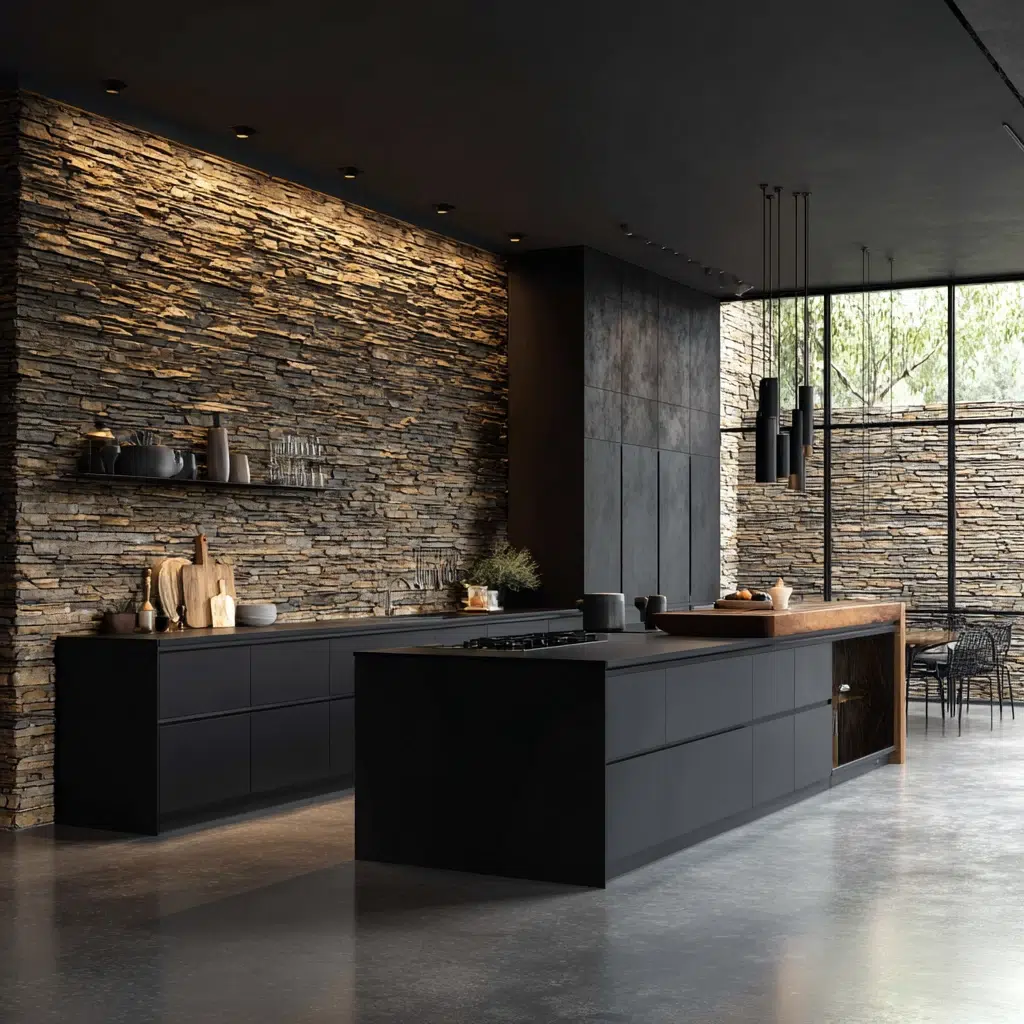 Stunning Modern Luxury Kitchen Ideas: Textured Walls and Finishes