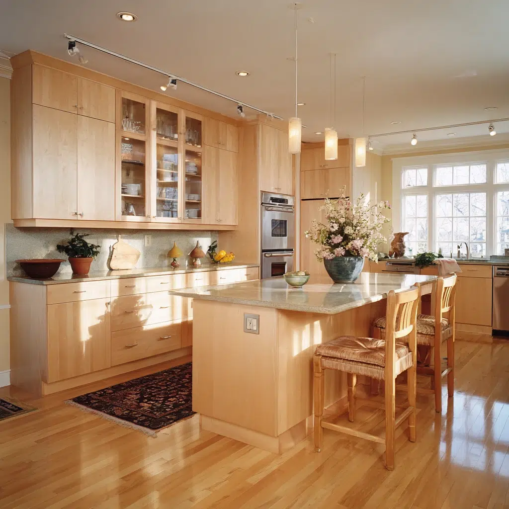 Kitchens With Light Wood Cabinets: Complements Various Flooring Options