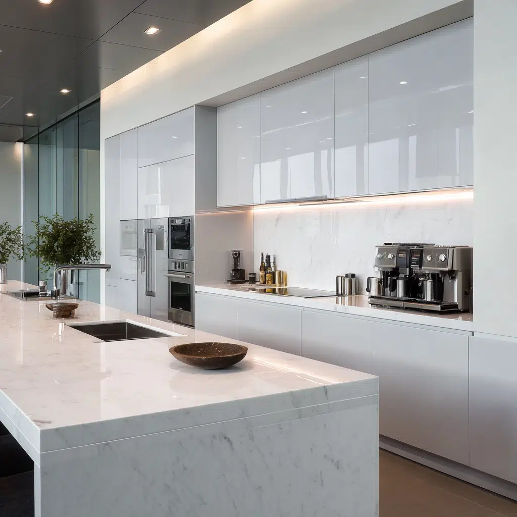 Stunning Modern Luxury Kitchen Ideas: Pop-Up Outlets and Charging Stations