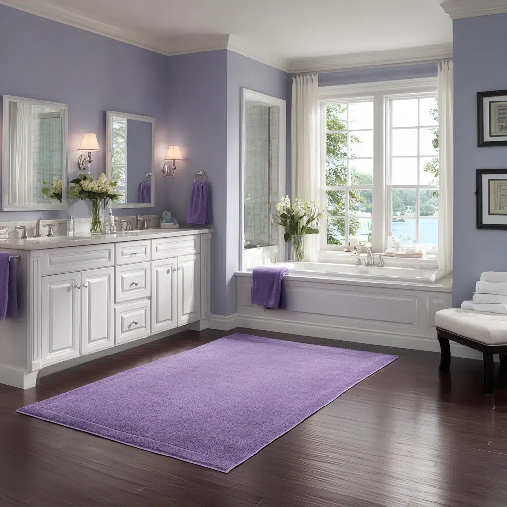 Stylish Purple Bathroom Ideas: Purple Bathroom Rugs: Comfort Underfoot