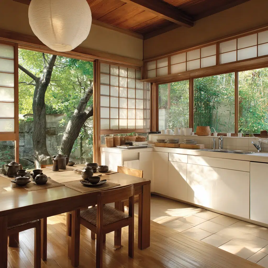 Japanese Kitchen Ideas: Simple Window Treatments
