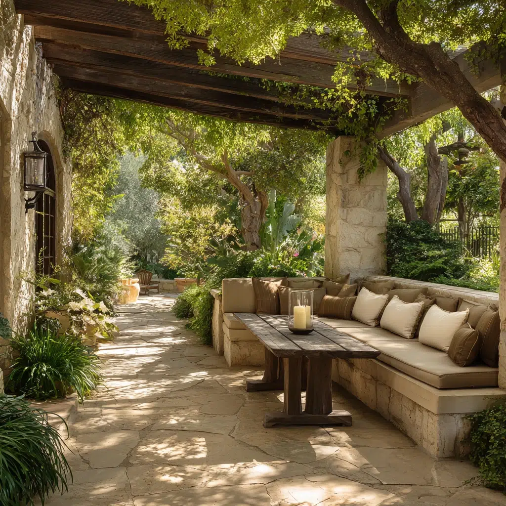 Stunning Mediterranean Garden Ideas: Comfortable Seating Areas