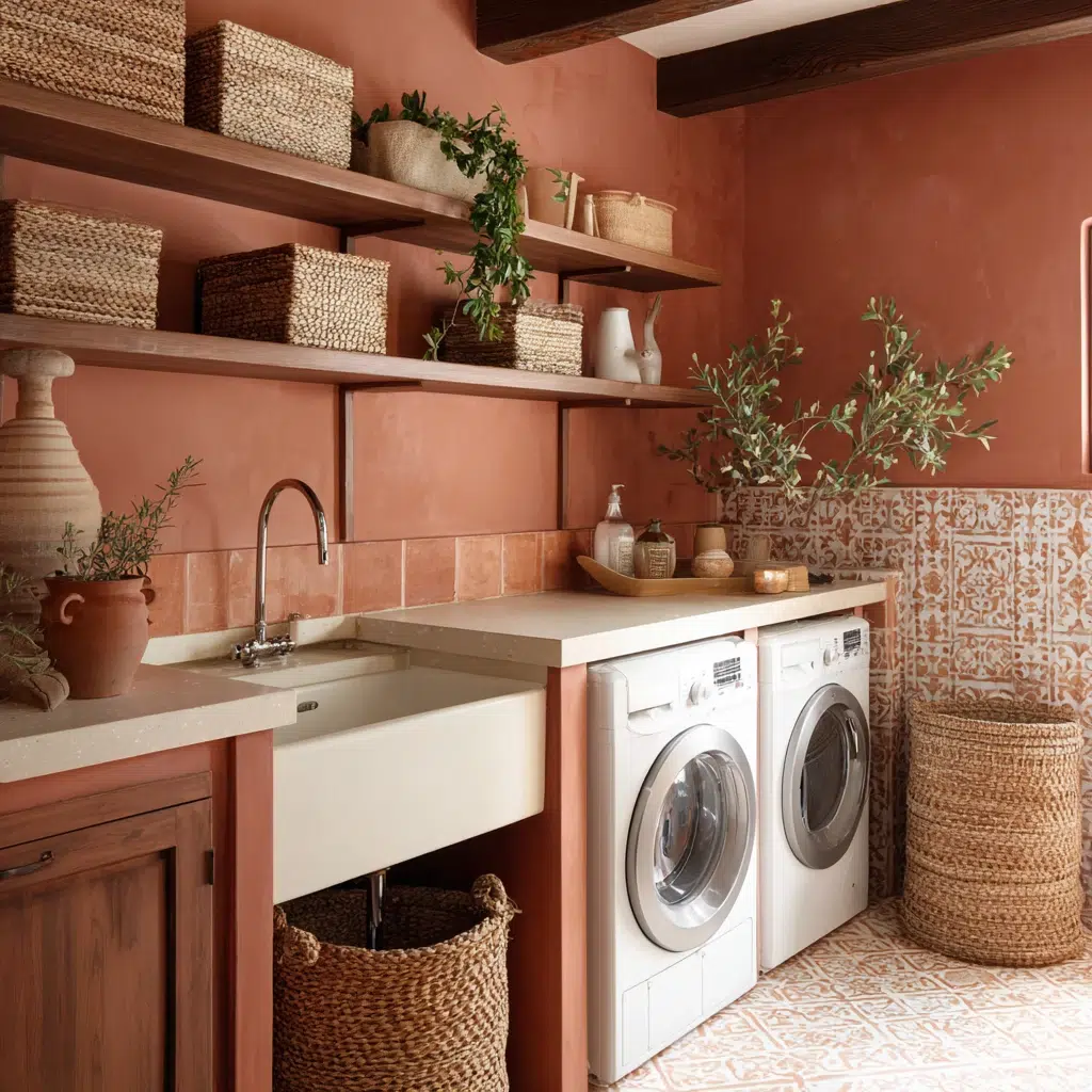 Stunning Italian Laundry Room Ideas: Add Terra Cotta Accents