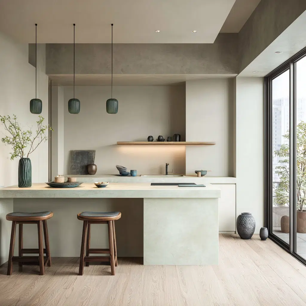 Japanese Kitchen Ideas: Subtle Pops of Color