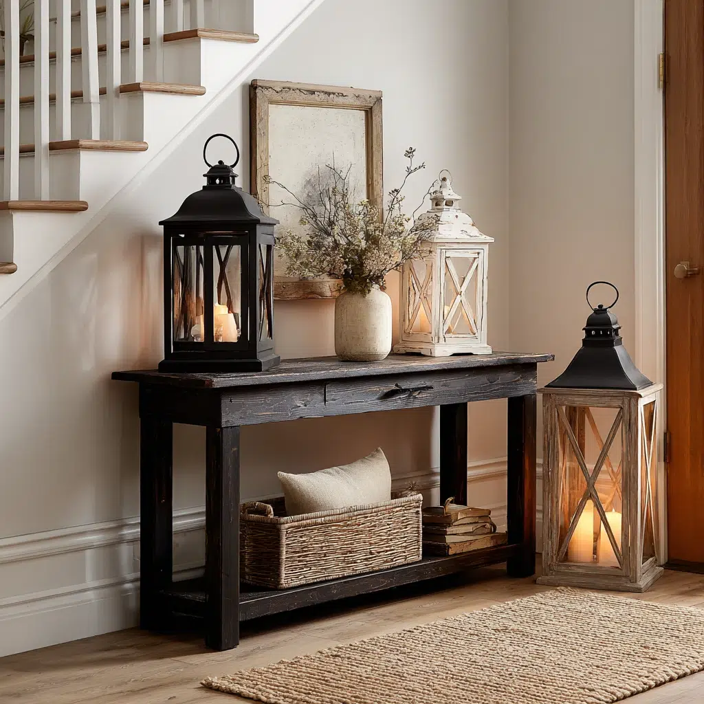 Lantern Decor Ideas for Indoors and Outdoors: Glowing Entryway Welcome
