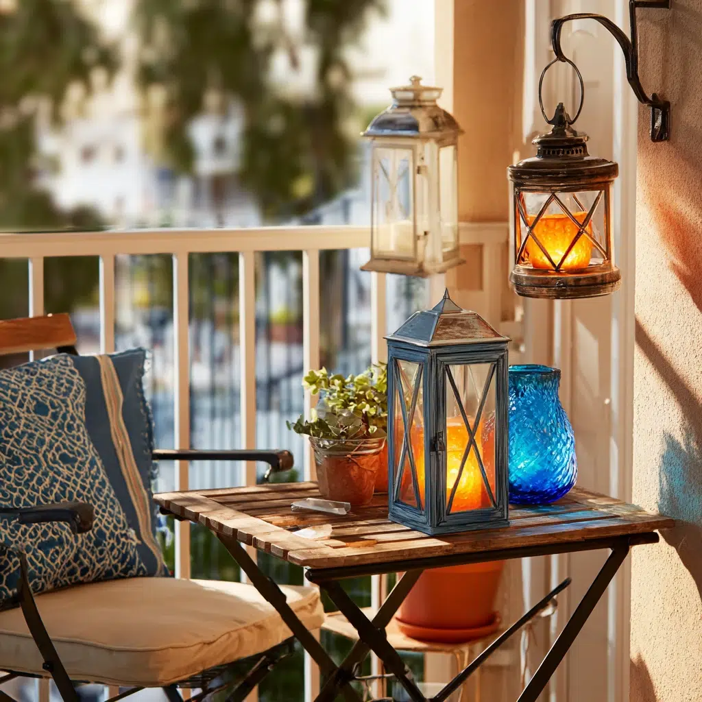 Lantern Decor Ideas for Indoors and Outdoors: Deck and Balcony Bliss