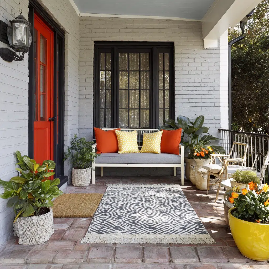 Front Yard Landscaping Ideas: Outdoor Rugs for the Win