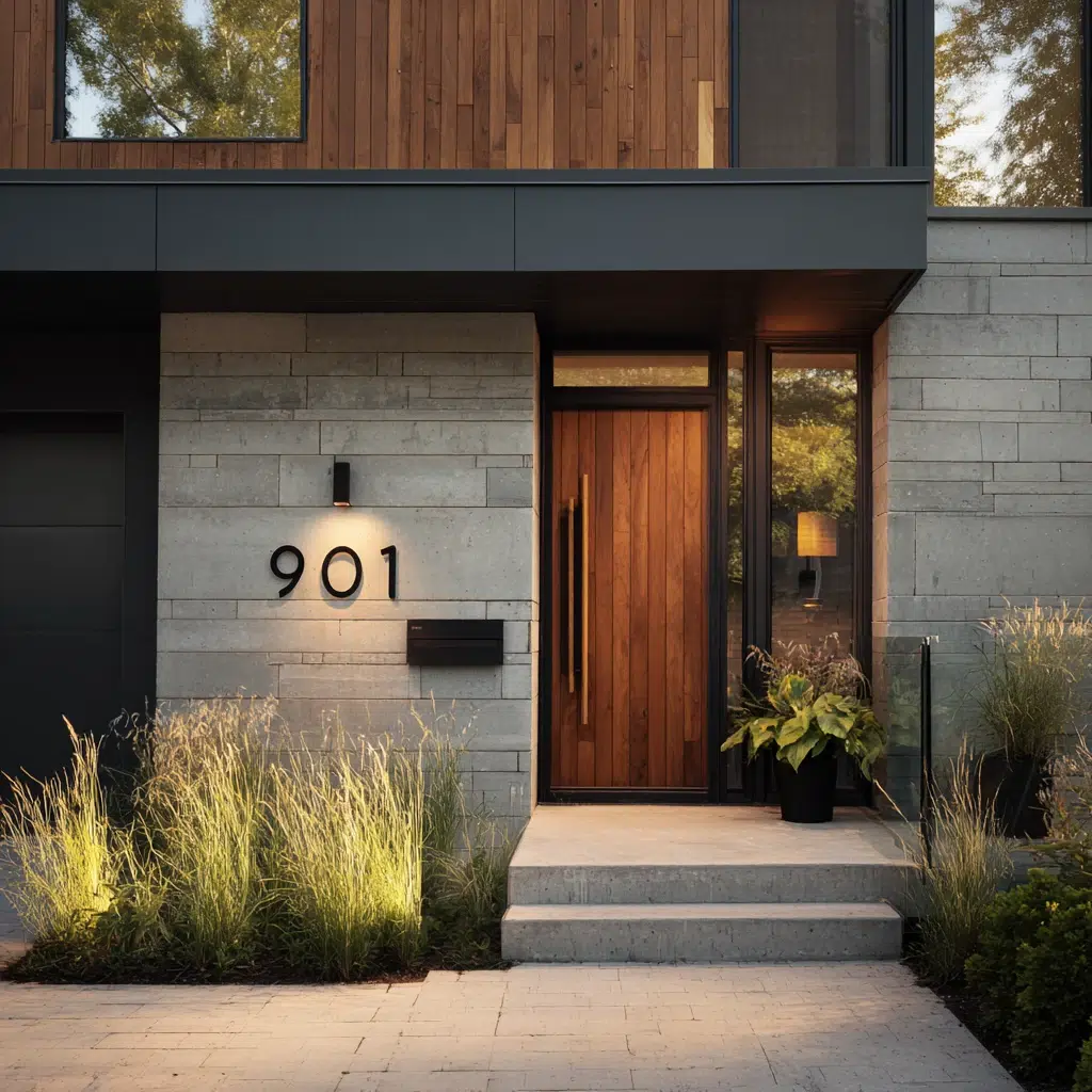 Front Yard Landscaping Ideas: House Numbers with Style