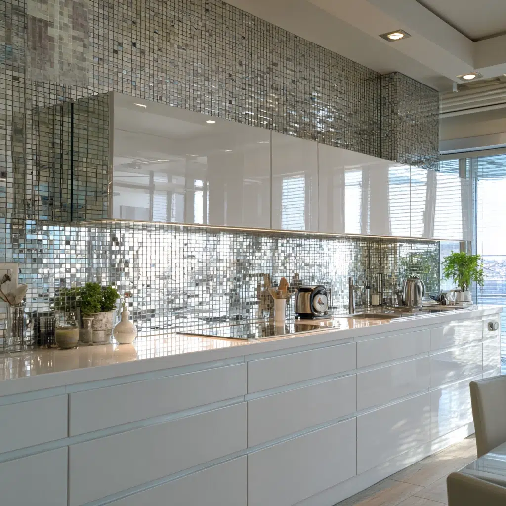 Mirror Wall Decor Ideas: Kitchen Backsplash Mirror