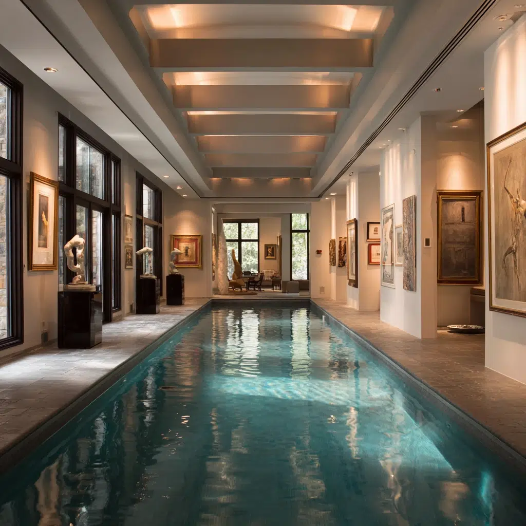 Stunning Indoor Pool Ideas: The Art Gallery Pool