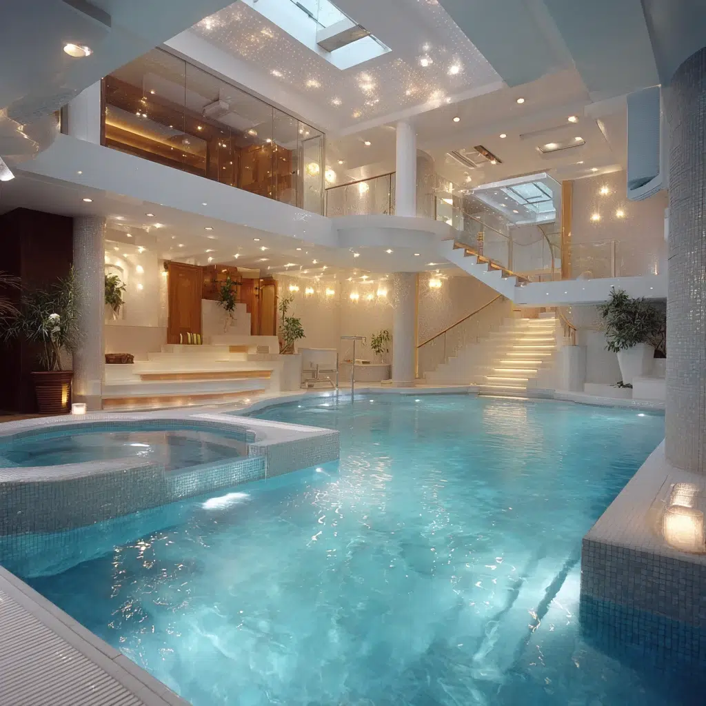 Stunning Indoor Pool Ideas: The Multi-Level Pool Area