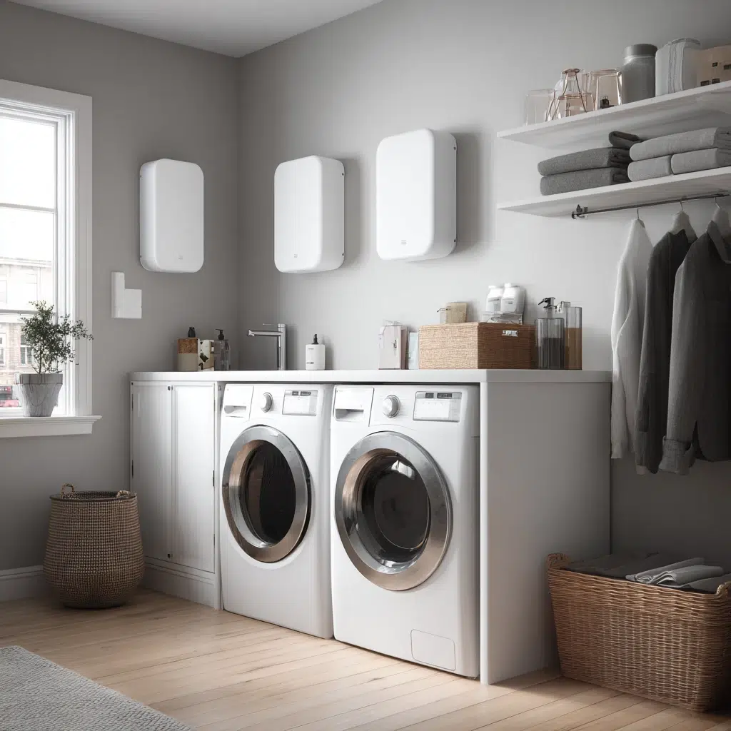 Smart Tiny Laundry Room Ideas: Wall-Mounted Dispensers: Bulk Up, Clean Up