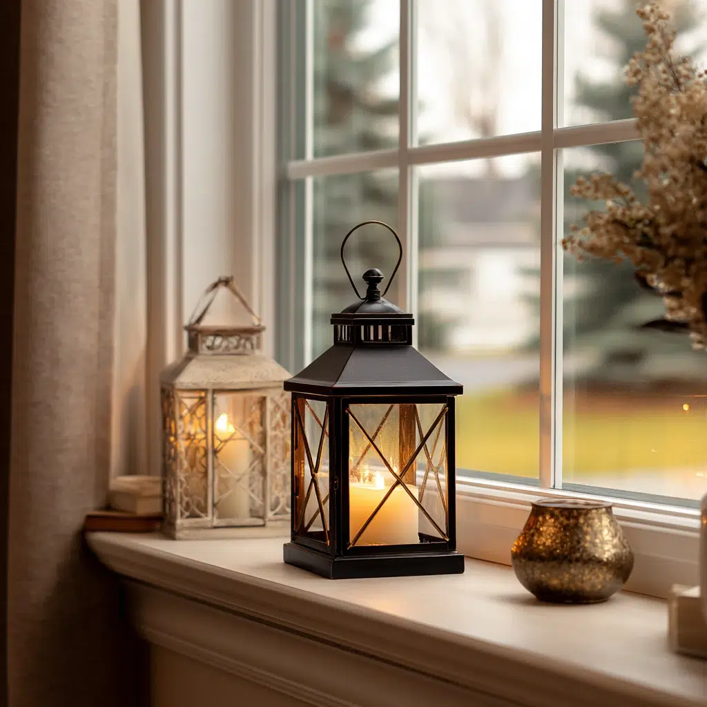 Lantern Decor Ideas for Indoors and Outdoors: Window Sill Wonders