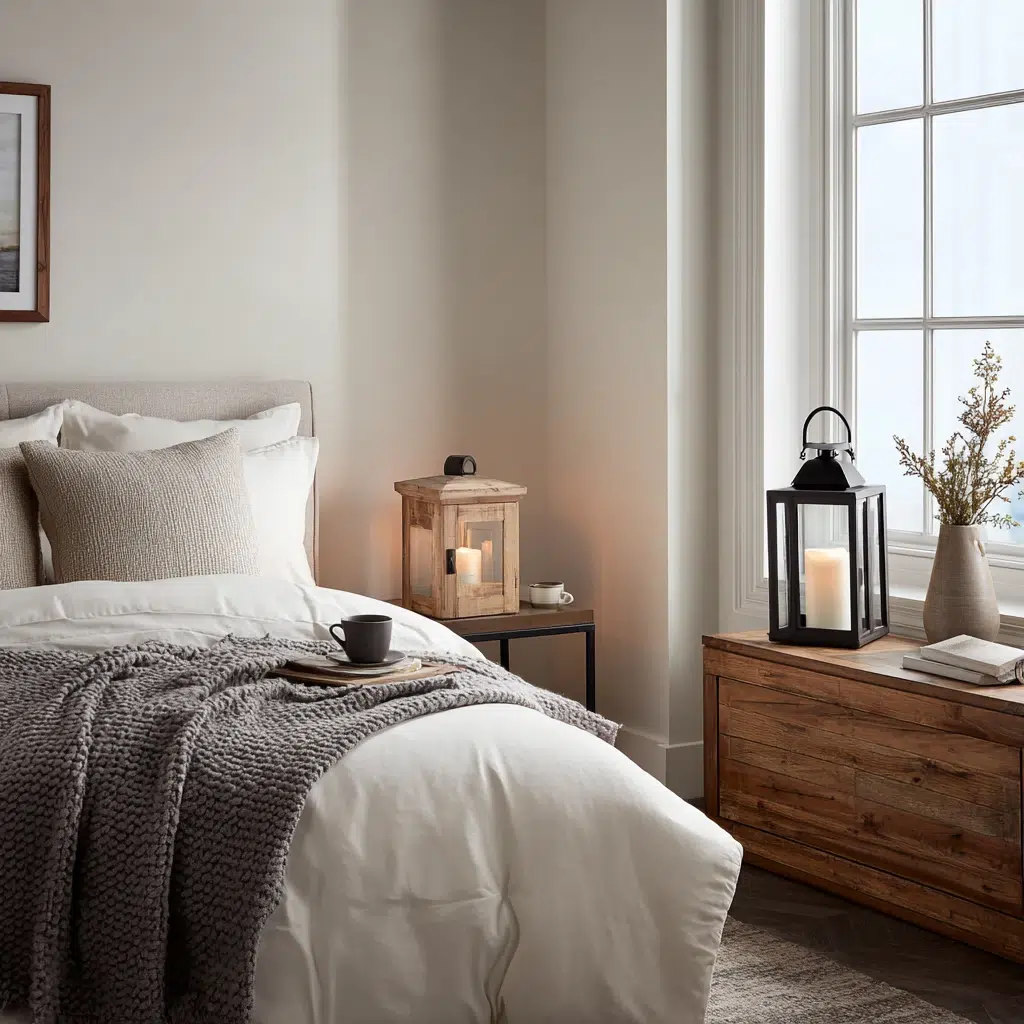 Lantern Decor Ideas for Indoors and Outdoors: Guest Room Welcome