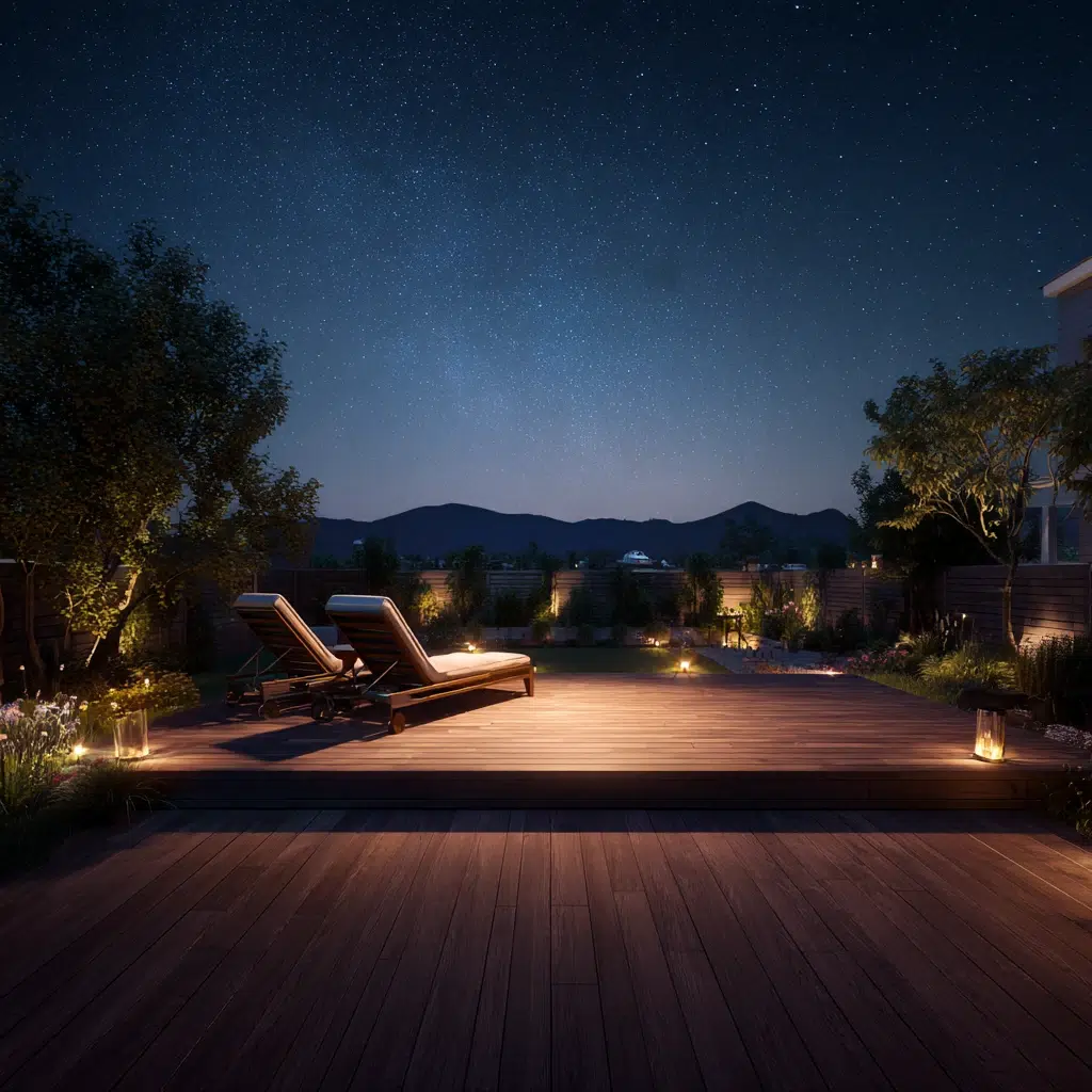 Ground Level Deck Ideas To Transform Your Backyard: The Stargazing Deck