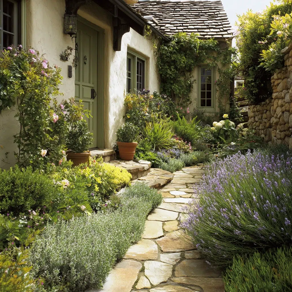 Inspiring Front Walkway Ideas: The Herb Garden Walkway