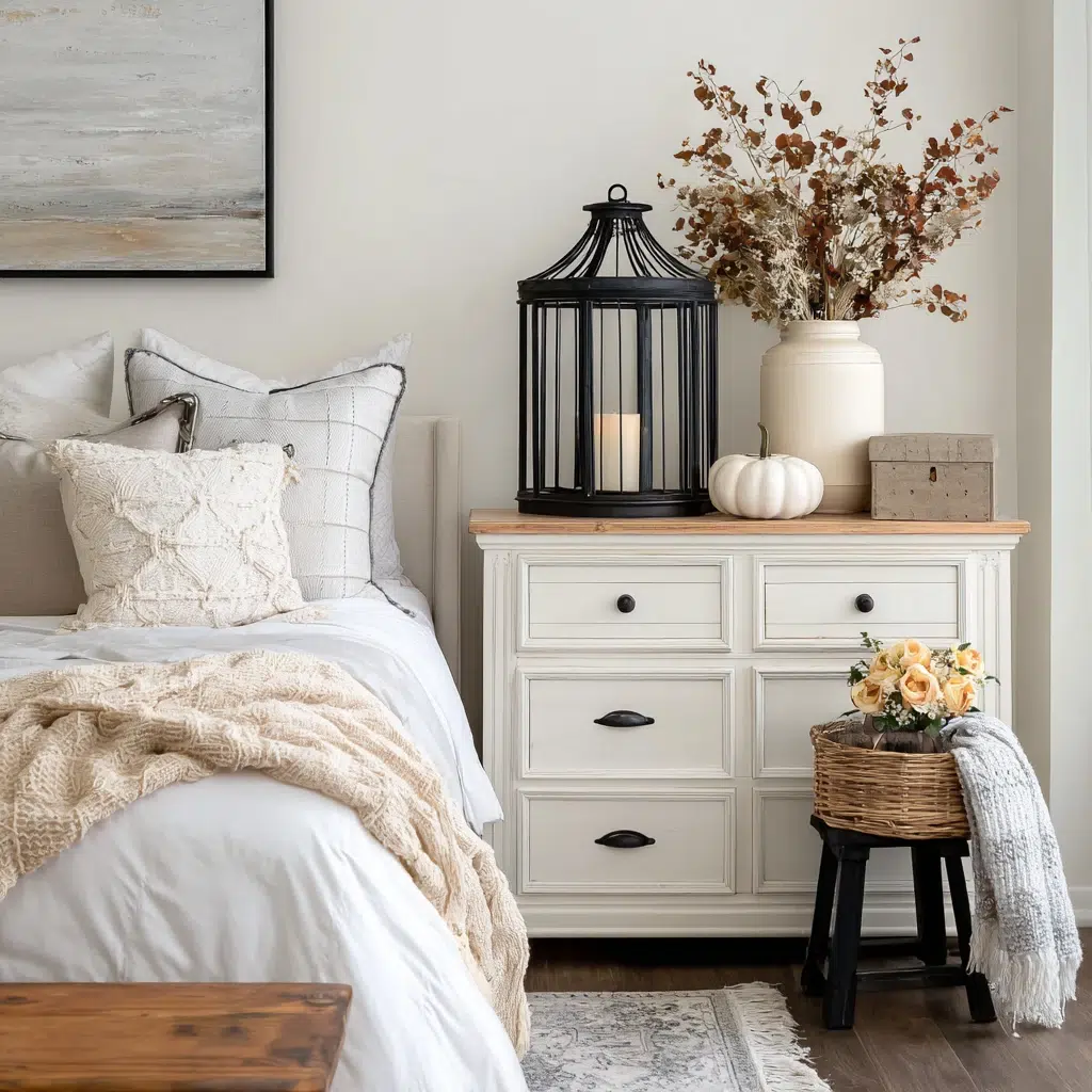 Lantern Decor Ideas for Indoors and Outdoors: Dresser Top Delight