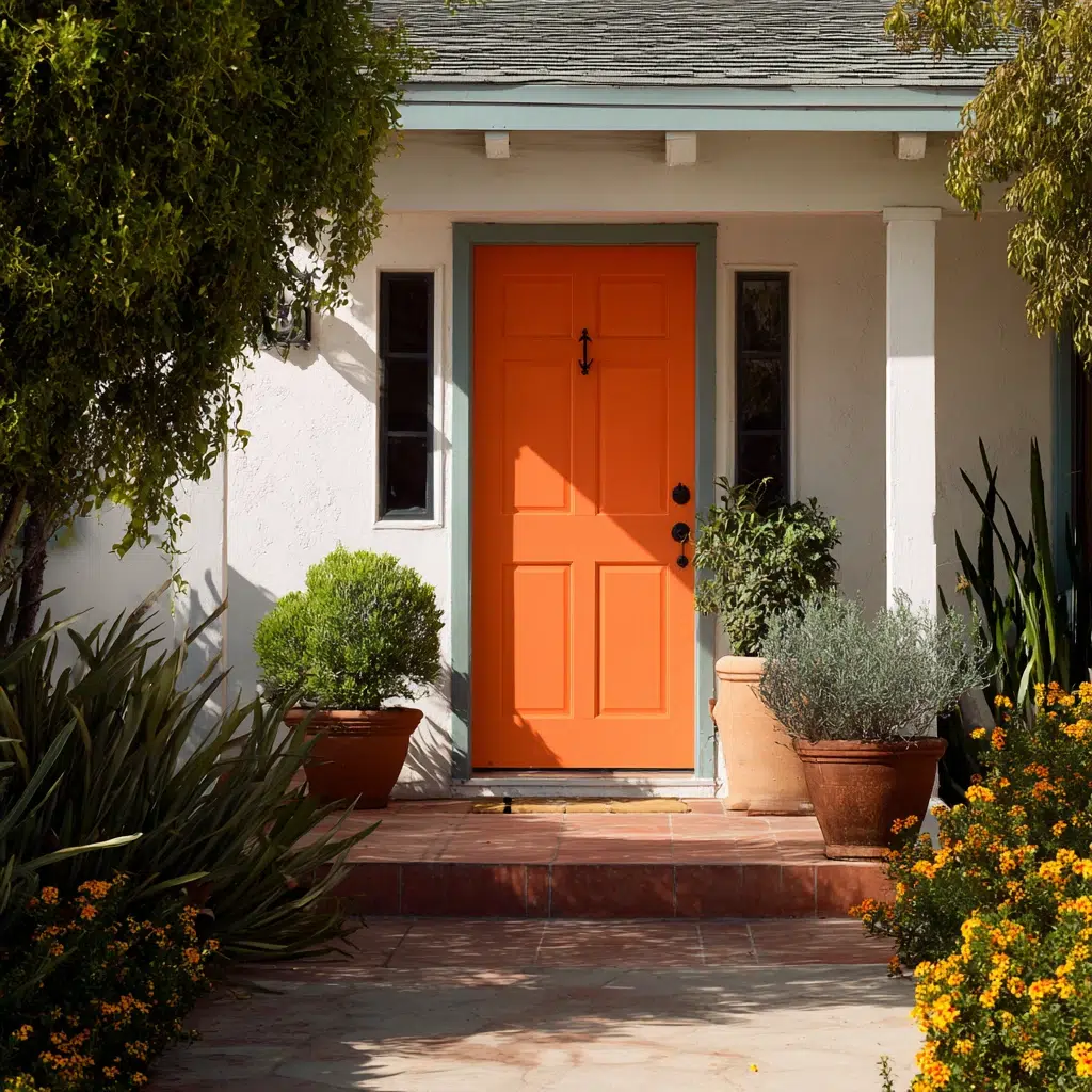 Front Yard Landscaping Ideas: Fresh Coat of Door Paint