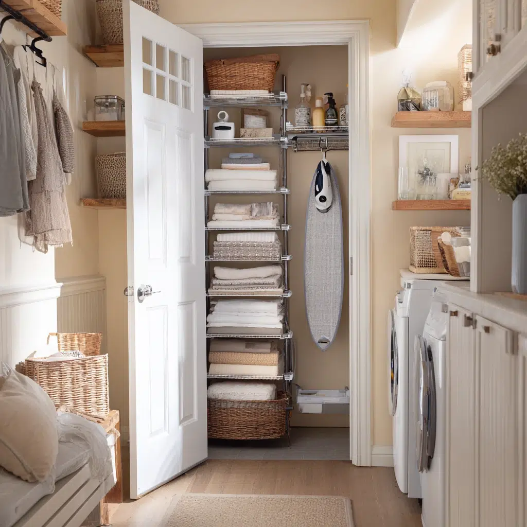 Smart Tiny Laundry Room Ideas: Door Storage: Your Secret Weapon