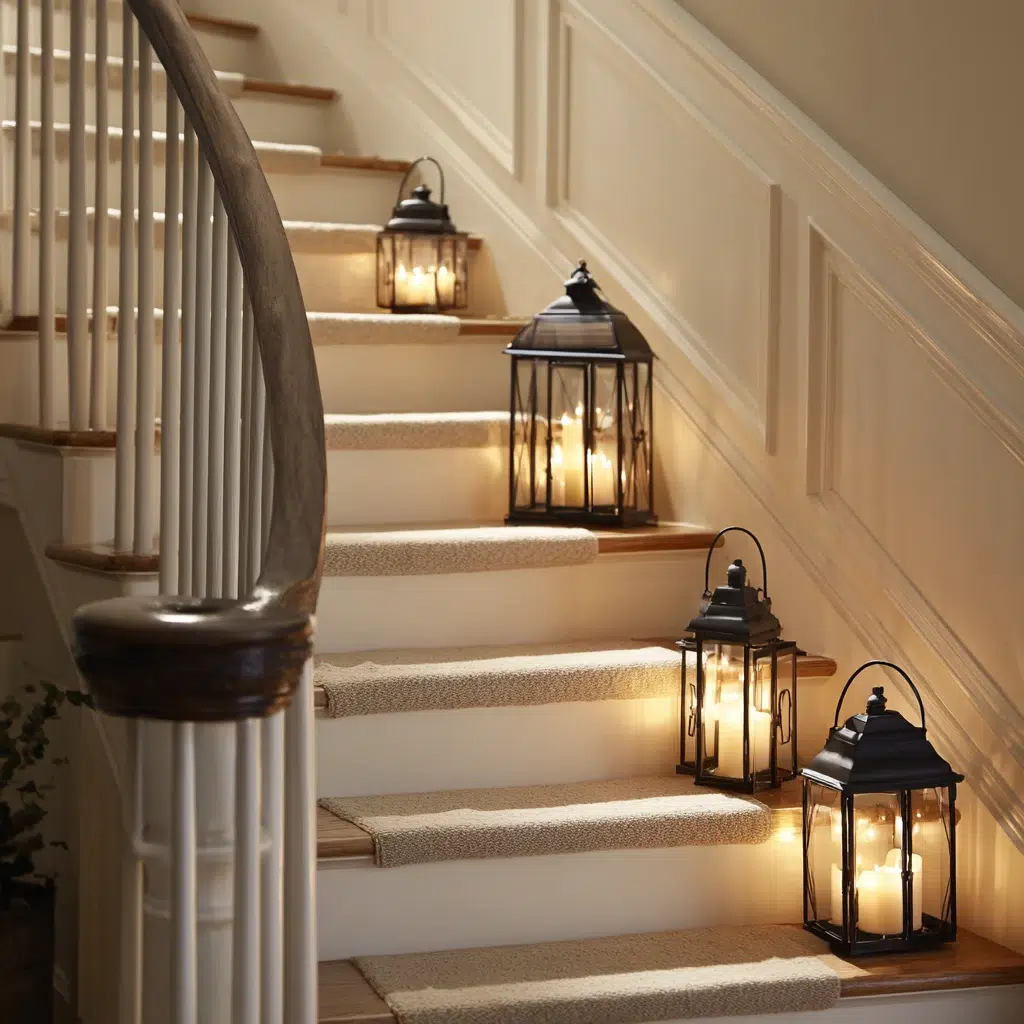 Lantern Decor Ideas for Indoors and Outdoors: Stairway to Heaven (or at least better lighting)