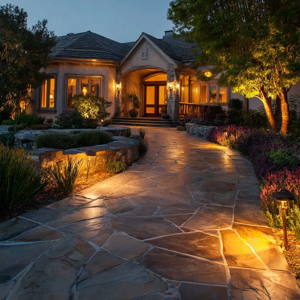 Inspiring Front Walkway Ideas: The Illuminated Walkway