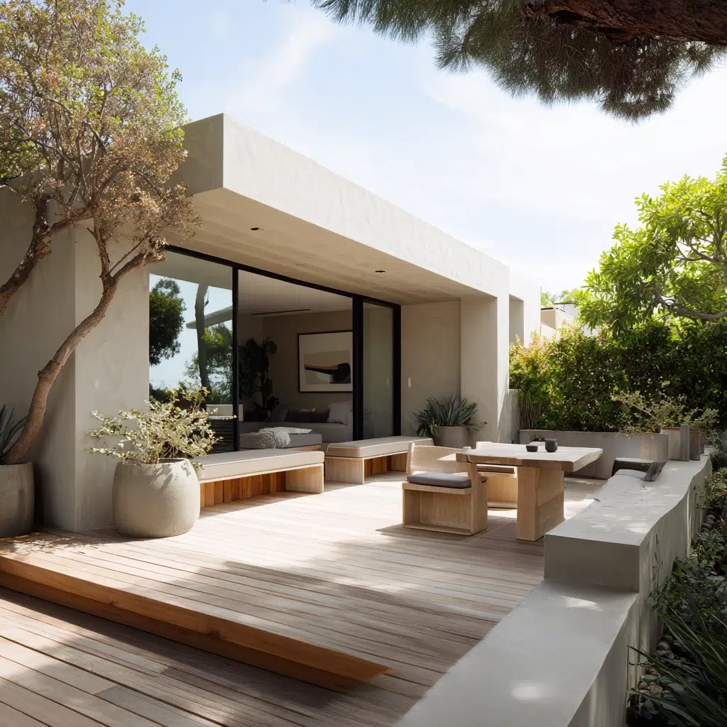Ground Level Deck Ideas To Transform Your Backyard: The Minimalist Modern Deck