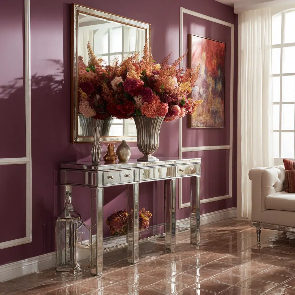 Mirror Wall Decor Ideas: Mirrored Furniture for a Glam Touch