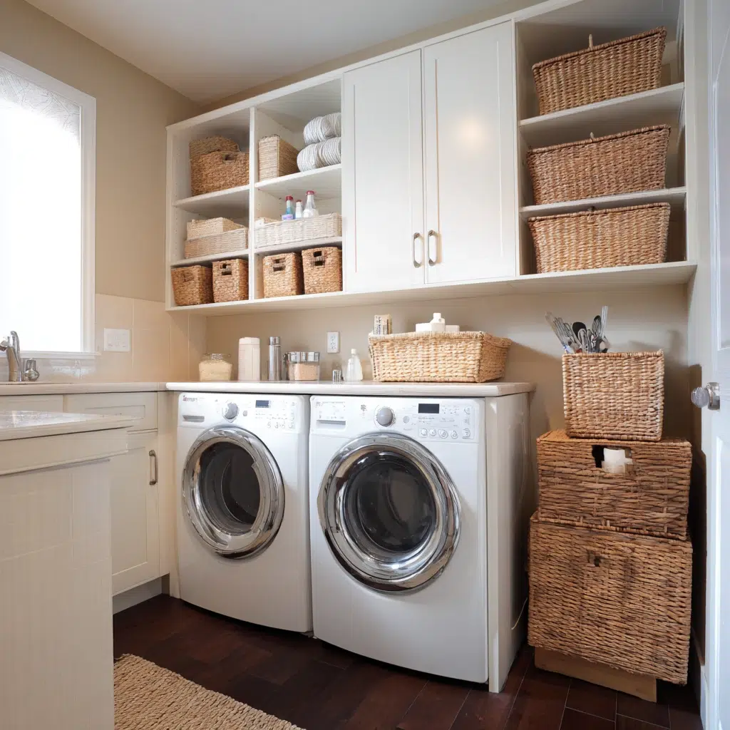 Smart Tiny Laundry Room Ideas: Under-Cabinet Storage: The Unsung Hero