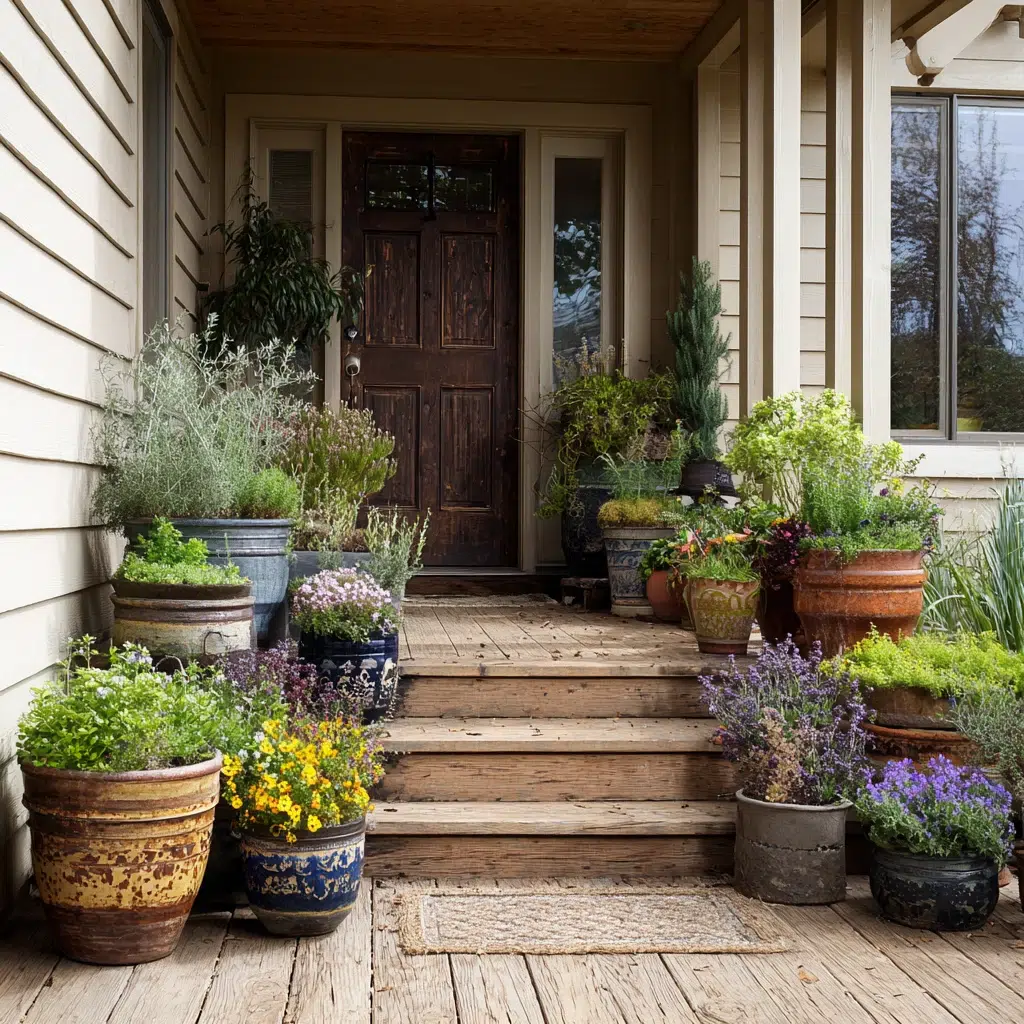 Front Yard Landscaping Ideas: Clever Container Gardening