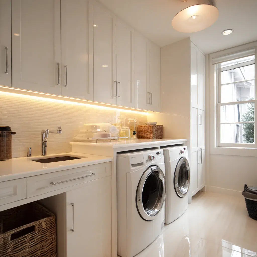 Smart Tiny Laundry Room Ideas: Creative Lighting: Brighten and Expand