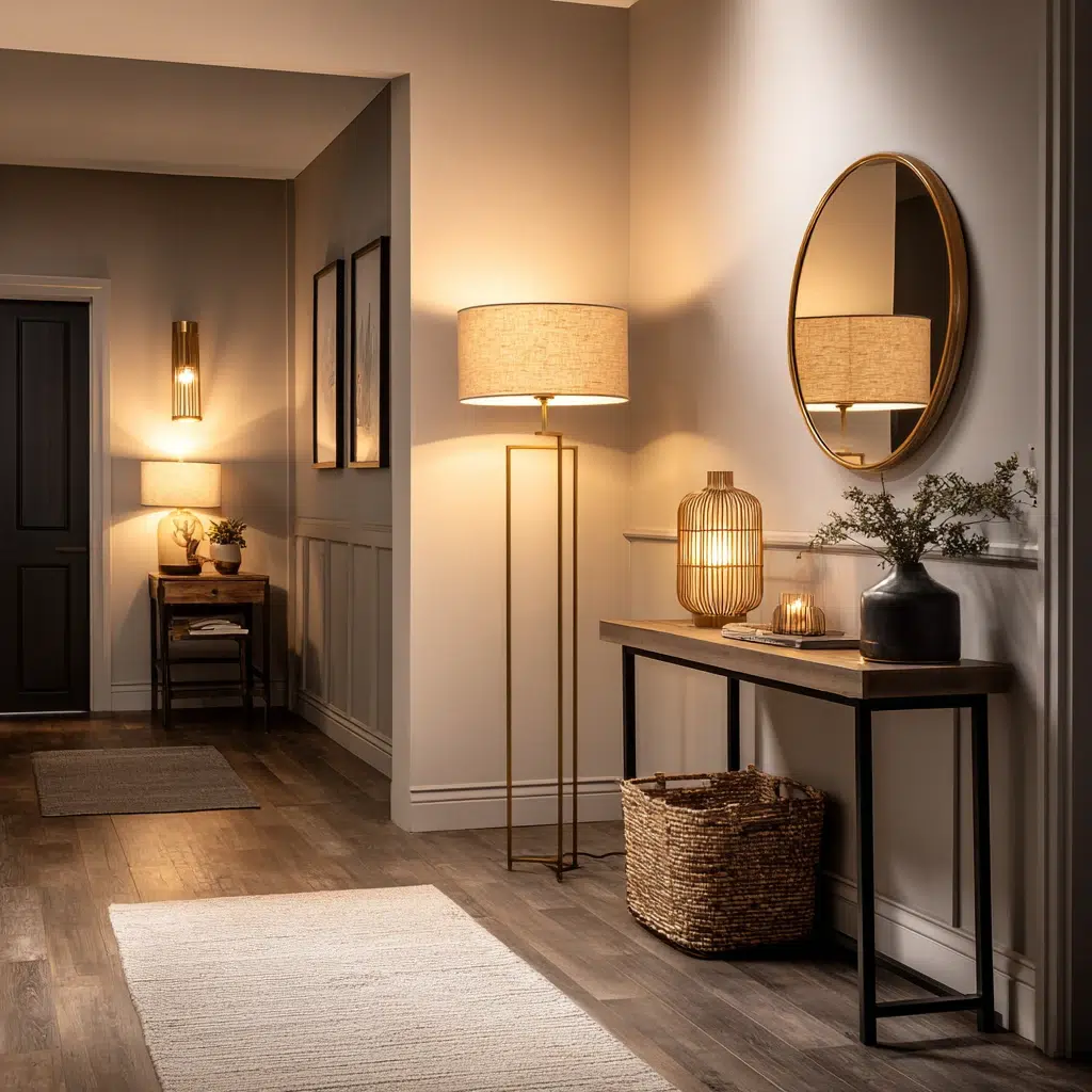 Inspiring Dark Hallway Ideas: Use Lamps to Create Layers of Light