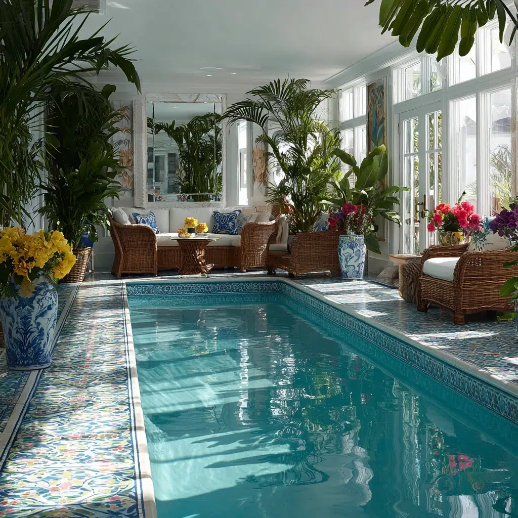 Stunning Indoor Pool Ideas: The Tropical Paradise Pool