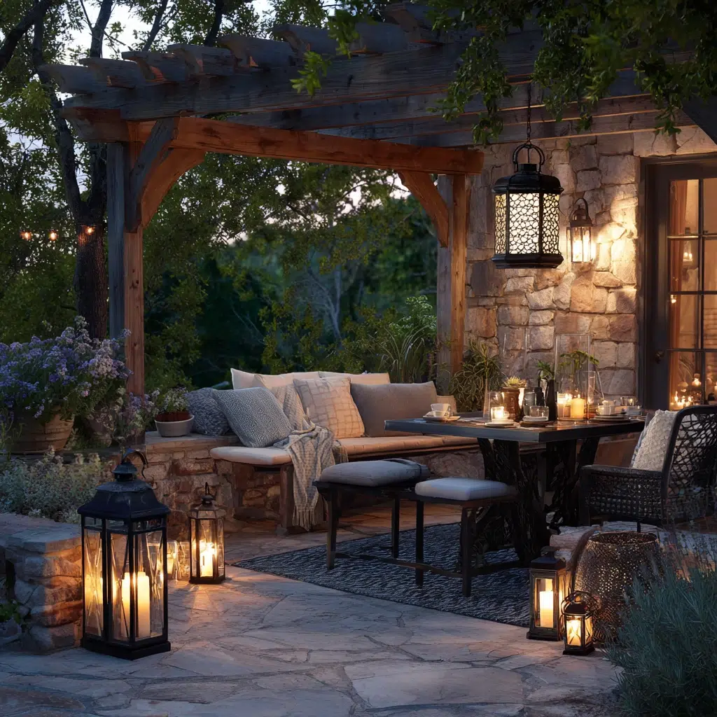 Lantern Decor Ideas for Indoors and Outdoors: Outdoor Patio Perfection