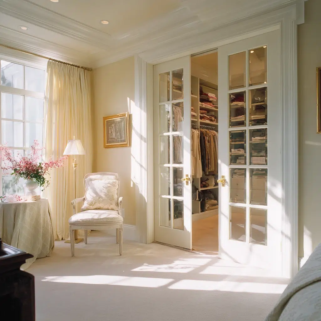 Closet Door Ideas: Classic French Doors: A Touch of Elegance