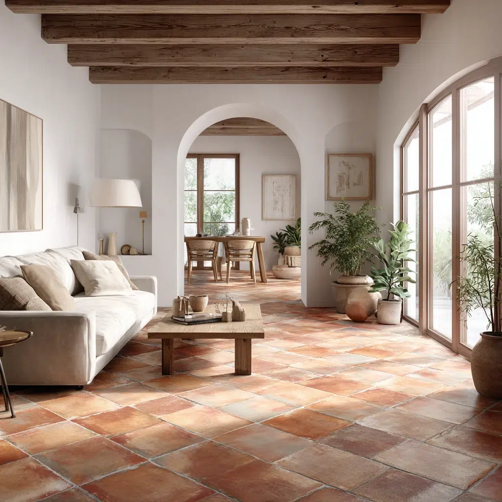 Italian Home Decor Ideas: Terracotta Floor Tiles Bring Instant Warmth