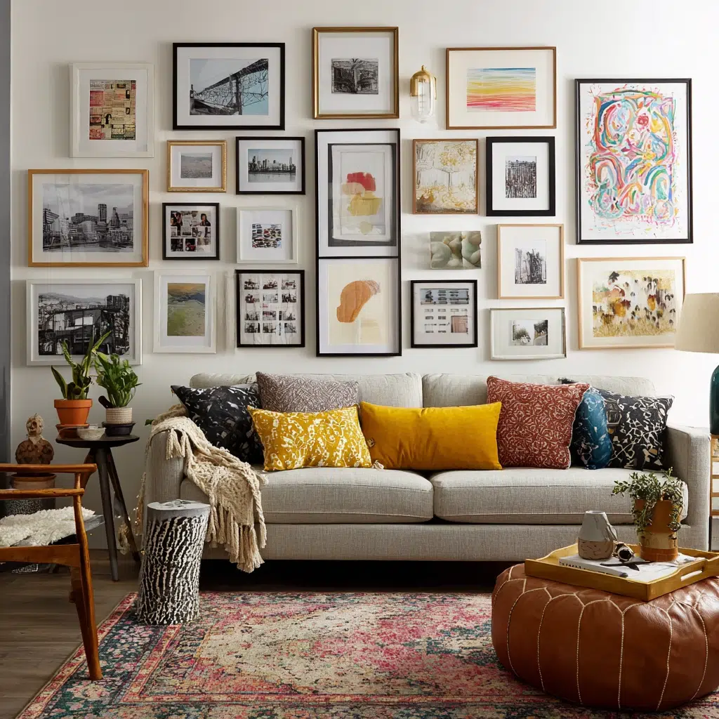 Cheap and Easy Home Improvement Ideas: Art Attack: Curate Your Walls