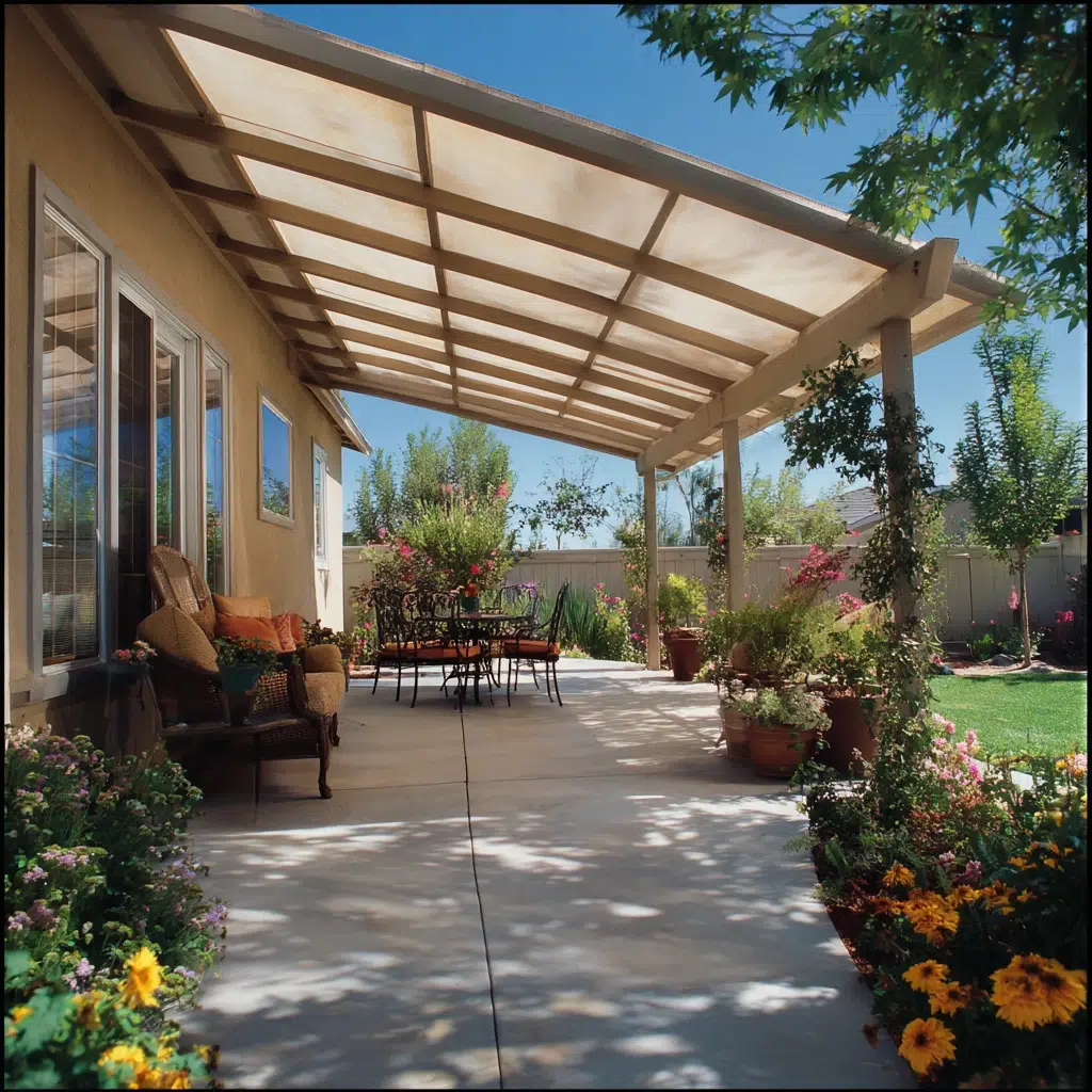 Concrete Patio Ideas: Patio Covers: Shade and Shelter, Anyone?
