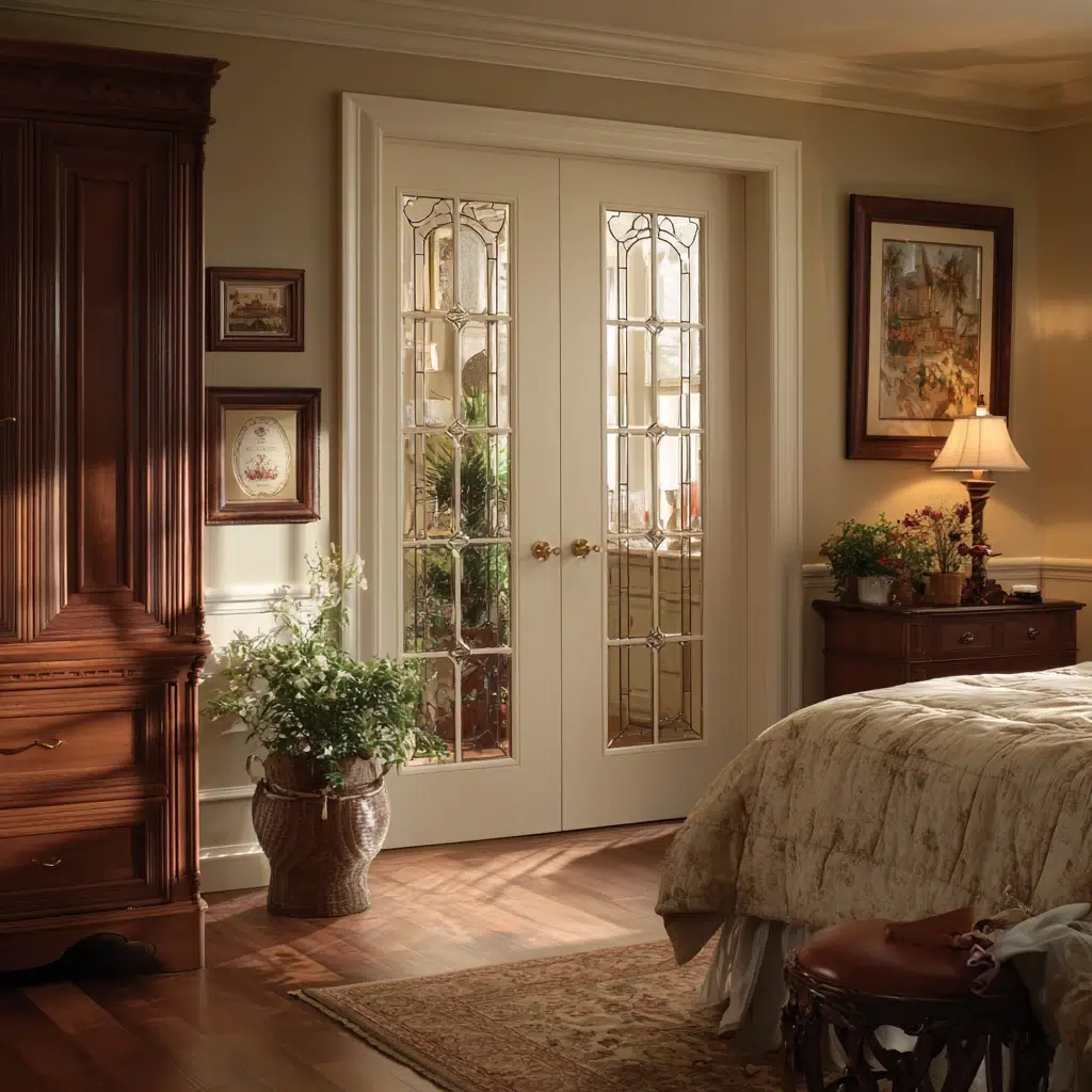 Closet Door Ideas: French Doors with Grilles: Architectural Charm