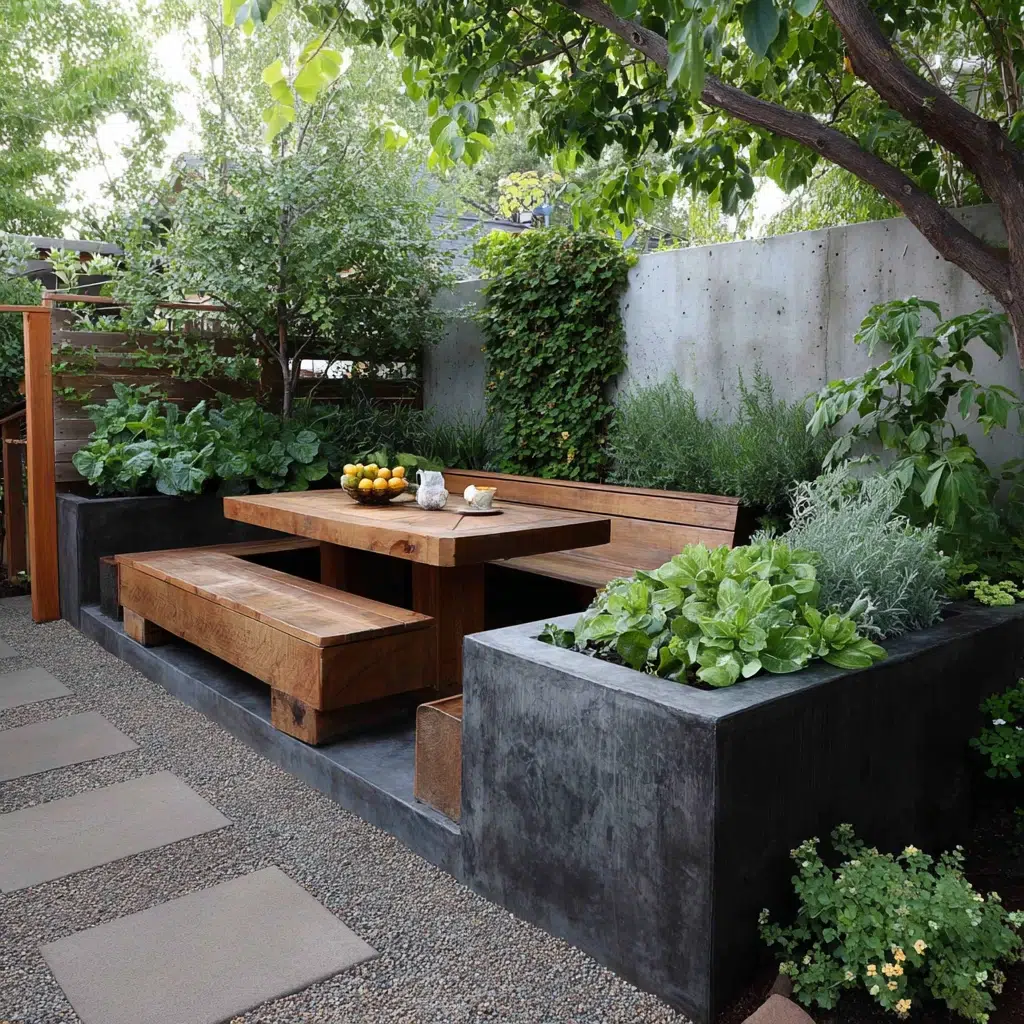 Concrete Patio Ideas: Raised Garden Beds: Green Thumbs Unite!