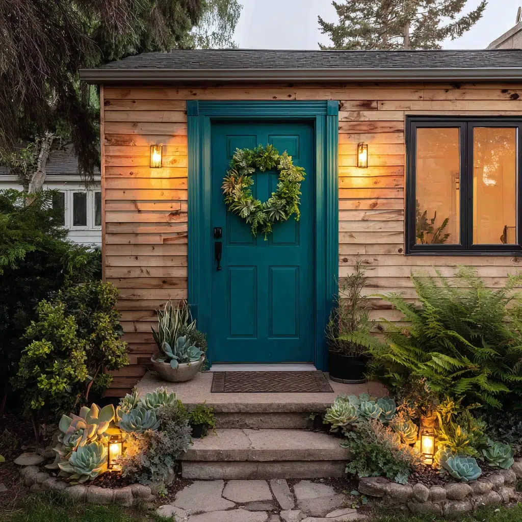 Best Blue Front Door Colors: Teal Green: Earthy & Vibrant