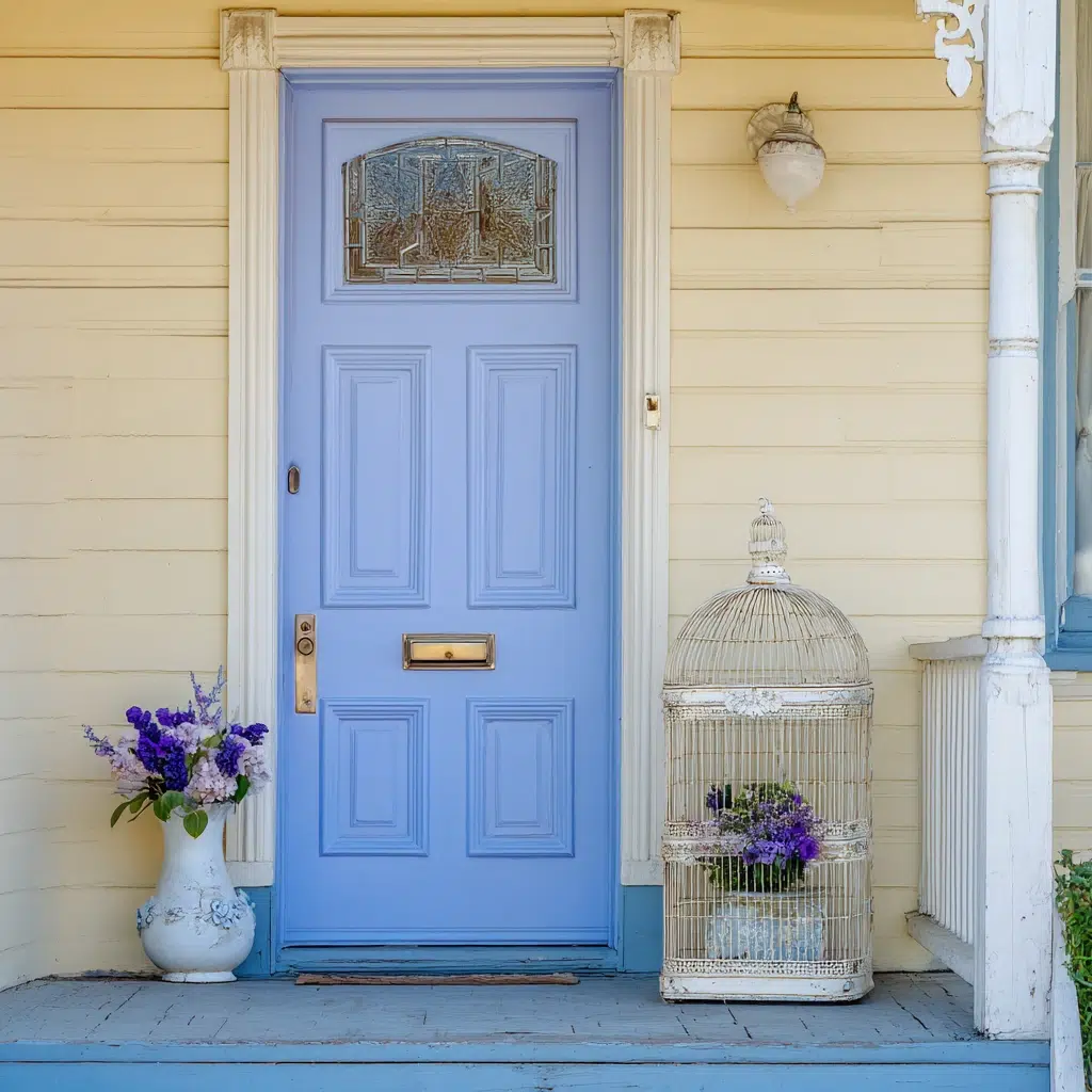 Best Blue Front Door Colors: Light Periwinkle: Whimsical & Charming