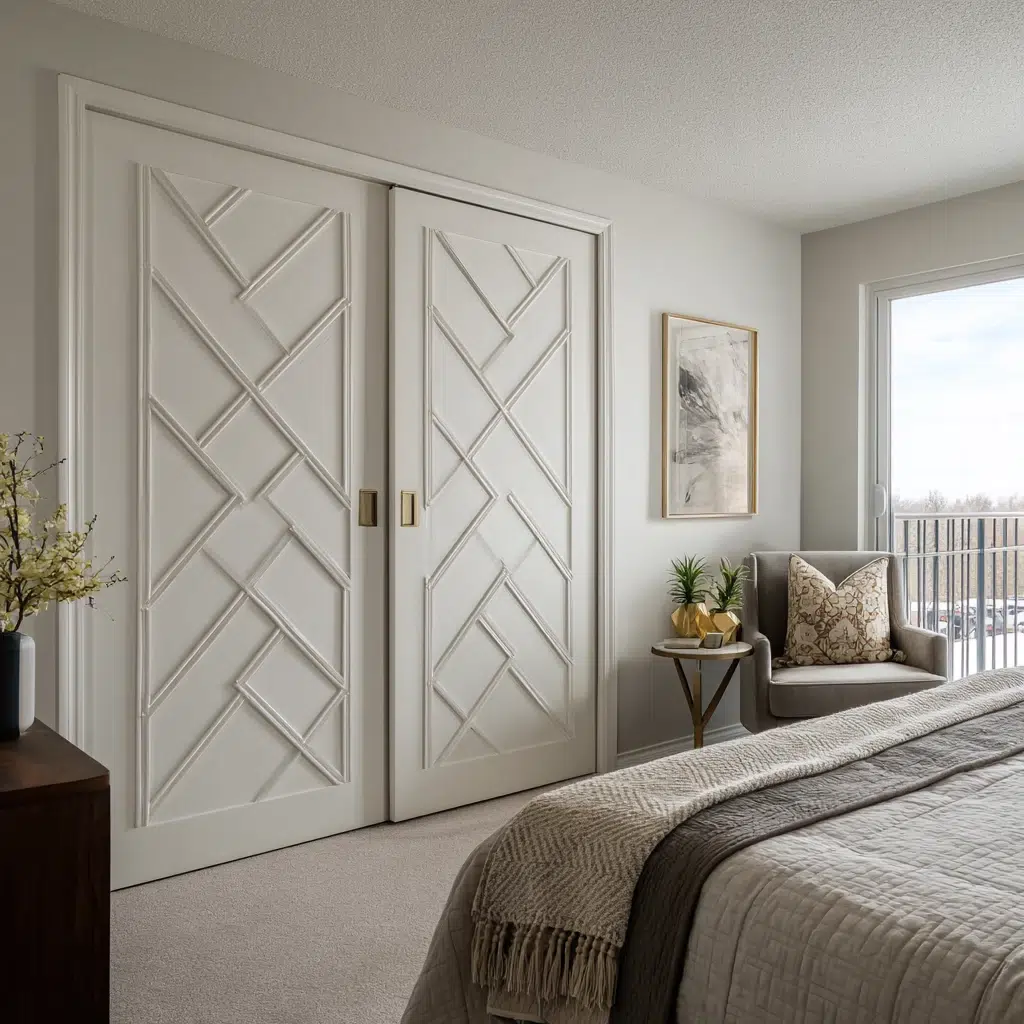 Closet Door Ideas: Overlay Panels: Adding Dimension