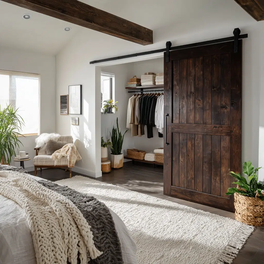 Closet Door Ideas: Sliding Barn Doors: Rustic Charm Meets Modern Functionality
