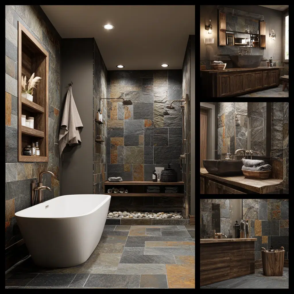 Stunning Scottish Bathroom Ideas: Stone and Slate Textures