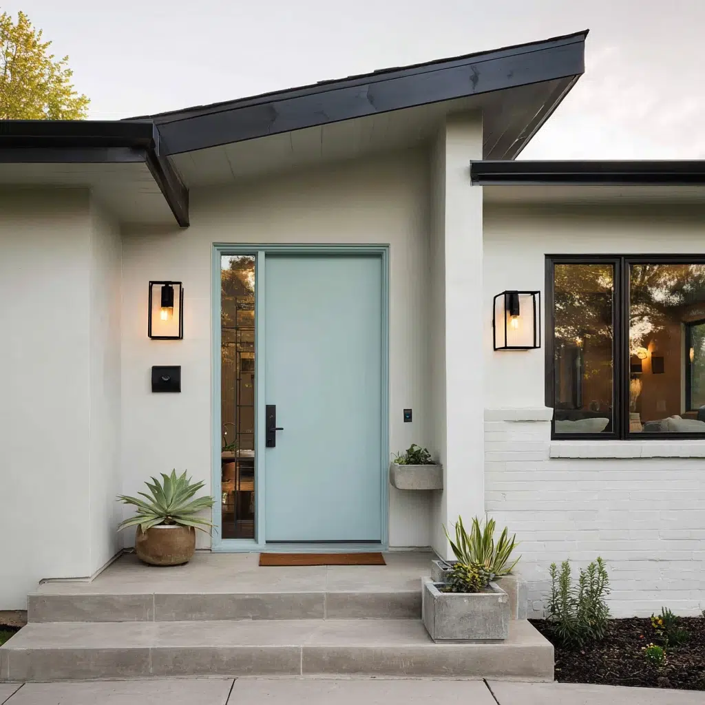 Best Blue Front Door Colors: Ice Blue: Crisp & Modern
