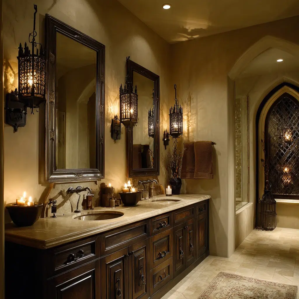 Stunning Scottish Bathroom Ideas: Castle-Inspired Vanity Lighting