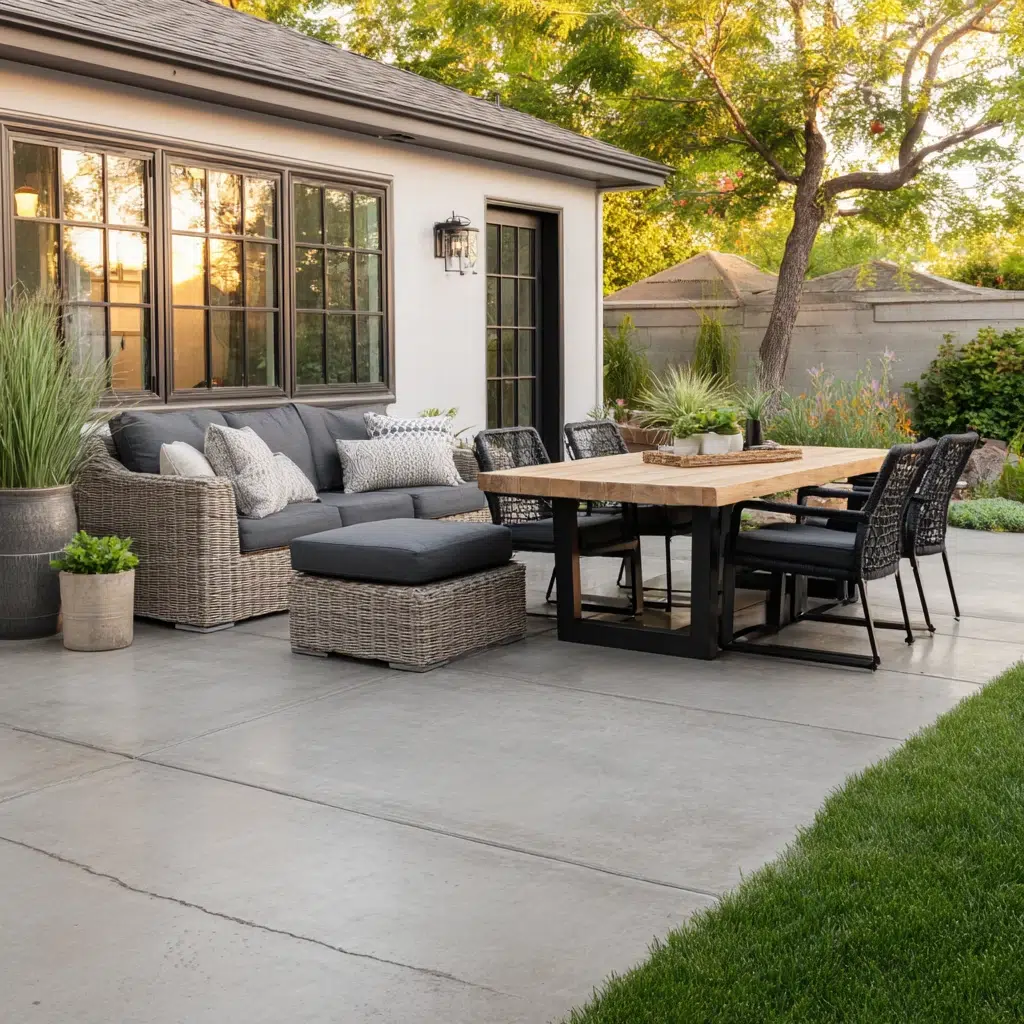 Concrete Patio Ideas: Patio Furniture: More Than Just a Place to Sit