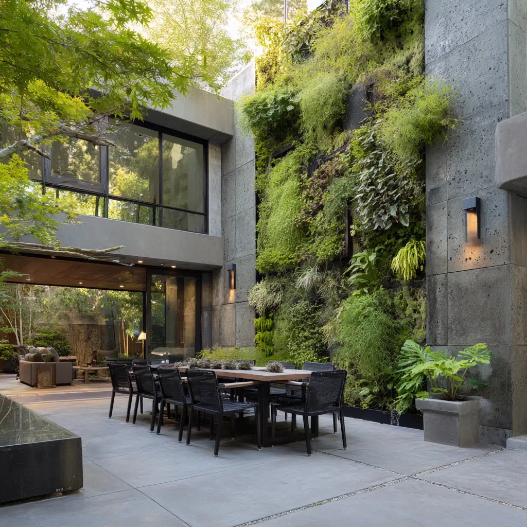 Concrete Patio Ideas: Vertical Gardens: Going Up, Up, Up!
